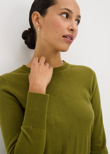 Light Green Crew Neck Jumper