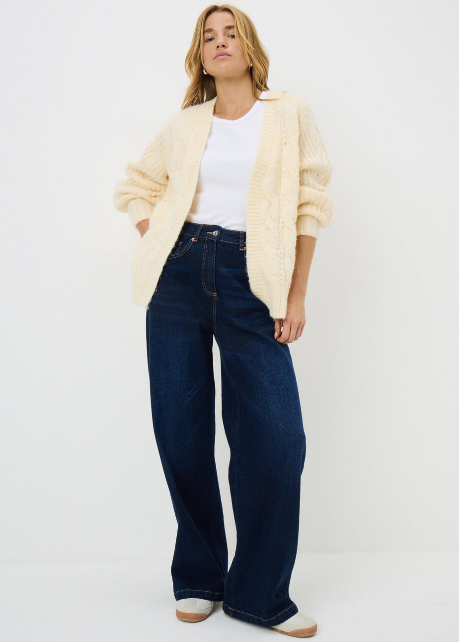Light Yellow Cable Cardigan