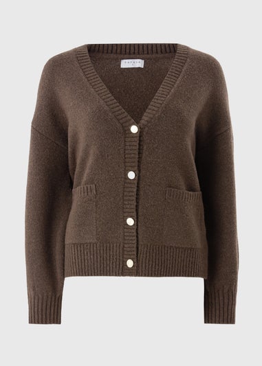 Brown Button Cardigan