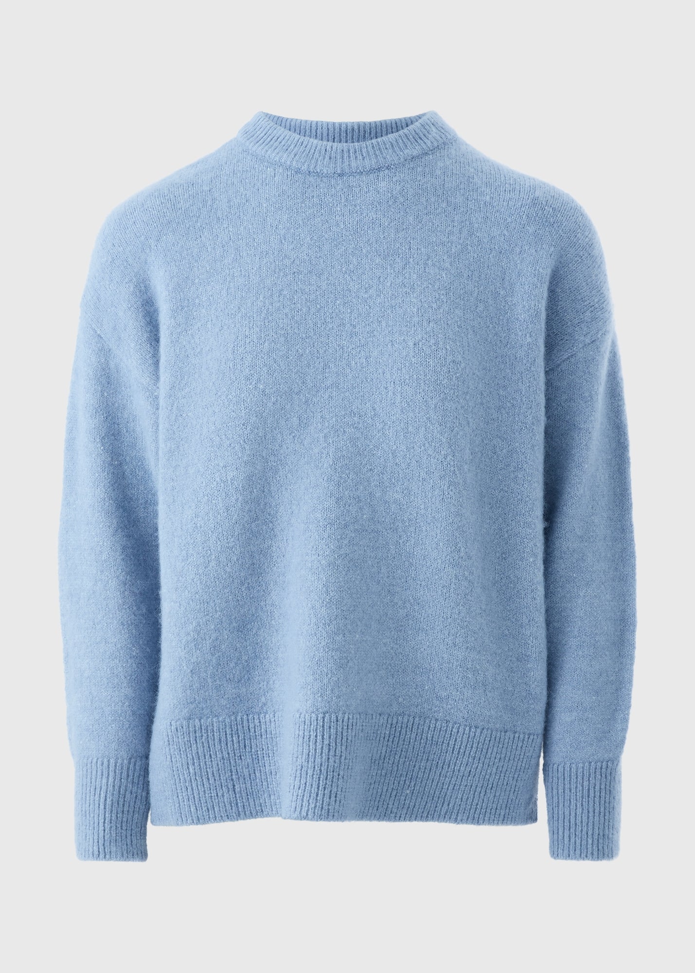 Light Blue Oversized Fluffy Knit Jumper - Matalan