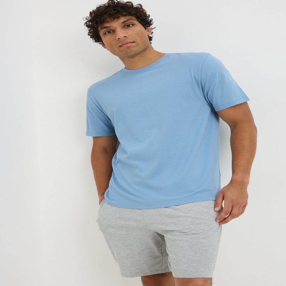 Blue Basic Short Pyjama Set