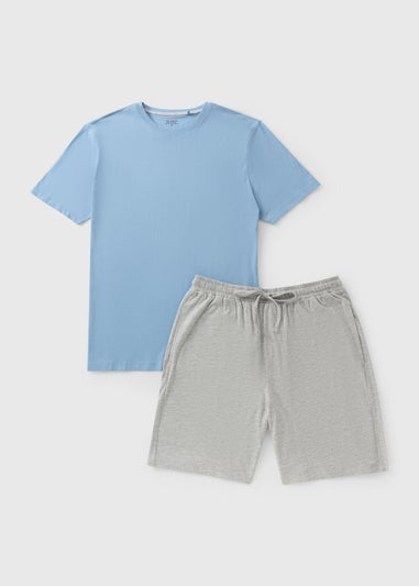 Blue Basic Short Pyjama Set