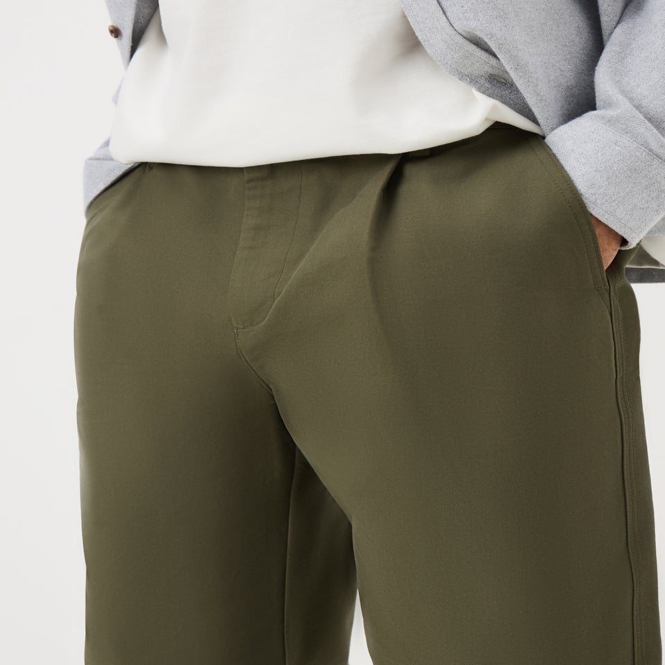 Khaki Canvas Chinos