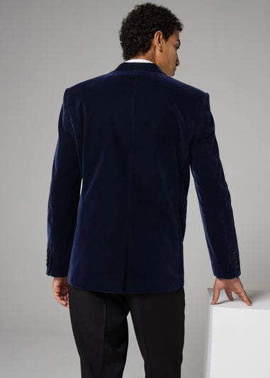 Taylor & Wright Navy Velvet Blazer