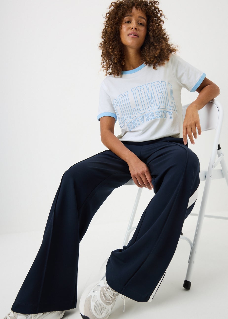 Blue Columbia Ringer T-Shirt