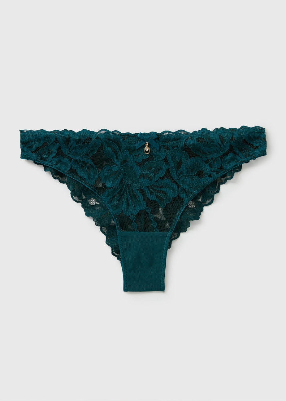 Teal Co Ord Brazilian Knickers