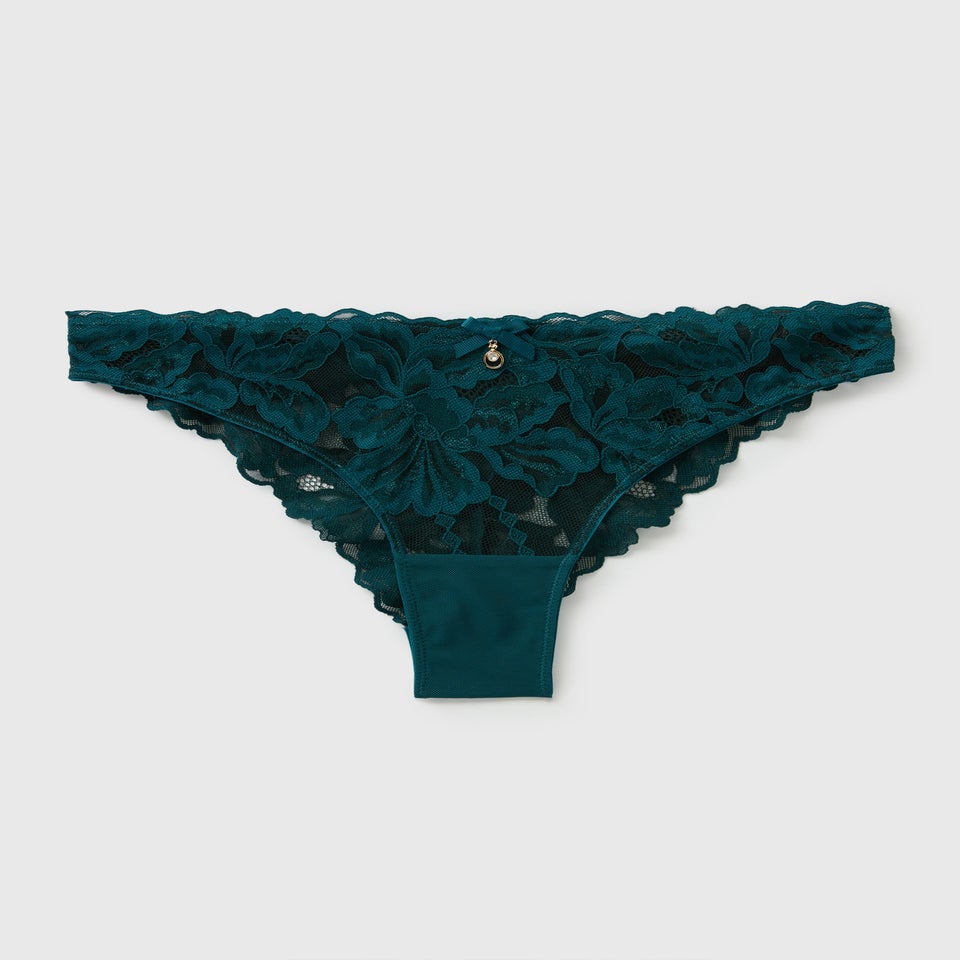 Teal Co Ord Brazilian Knickers