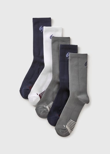 Souluxe 5 Pack Multicolour Sports Socks