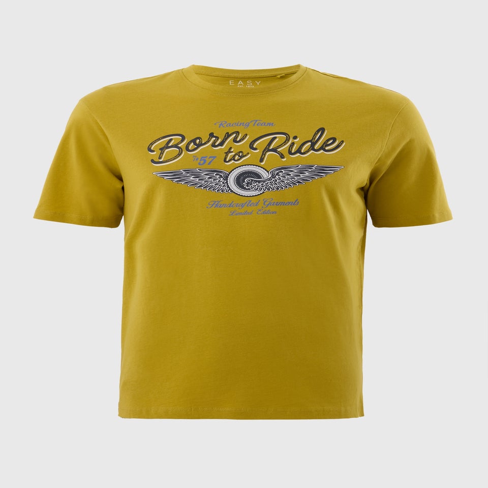 Chartreuse Printed T-Shirt