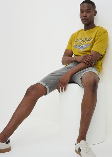 Chartreuse Printed T-Shirt