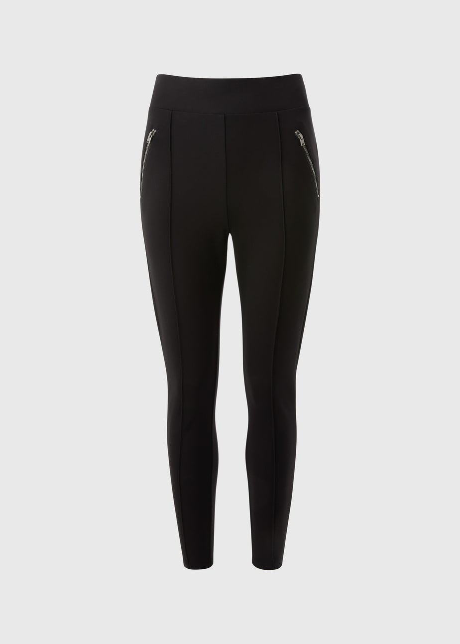 Black Zip Leggings