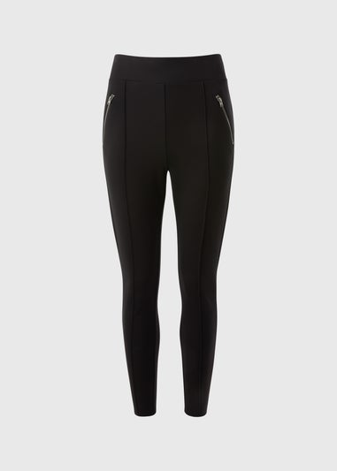 Black Zip Leggings