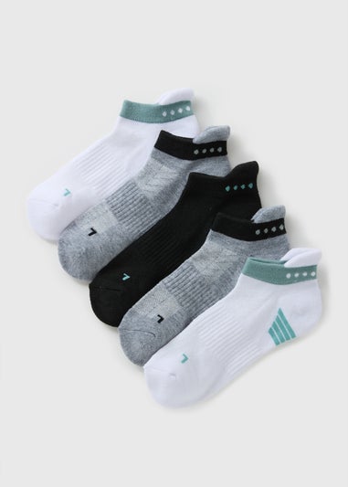 5 Pack Teal Sports Socks