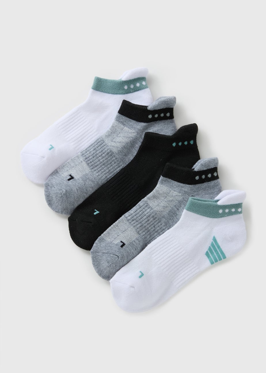 5 Pack Teal Sports Socks