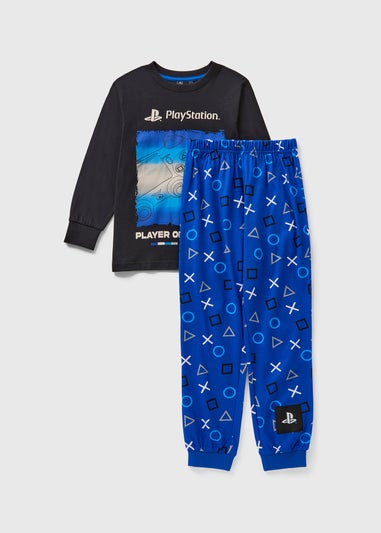 Playstation Boys Blue Pyjama Set (7-15 Yrs)
