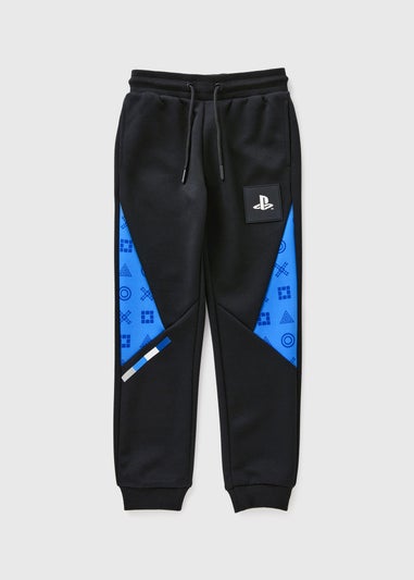 Boys Black Playstation Track Jogging Bottoms (5-13yrs)