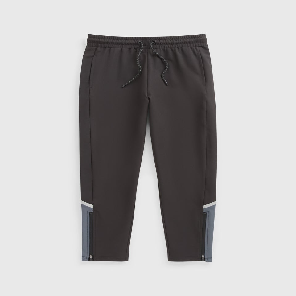Boys Black Woven Panel Joggers (7-15yrs)