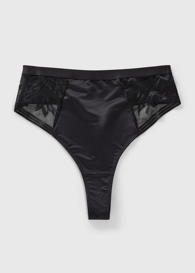 Black Firm Control Shaping Thong