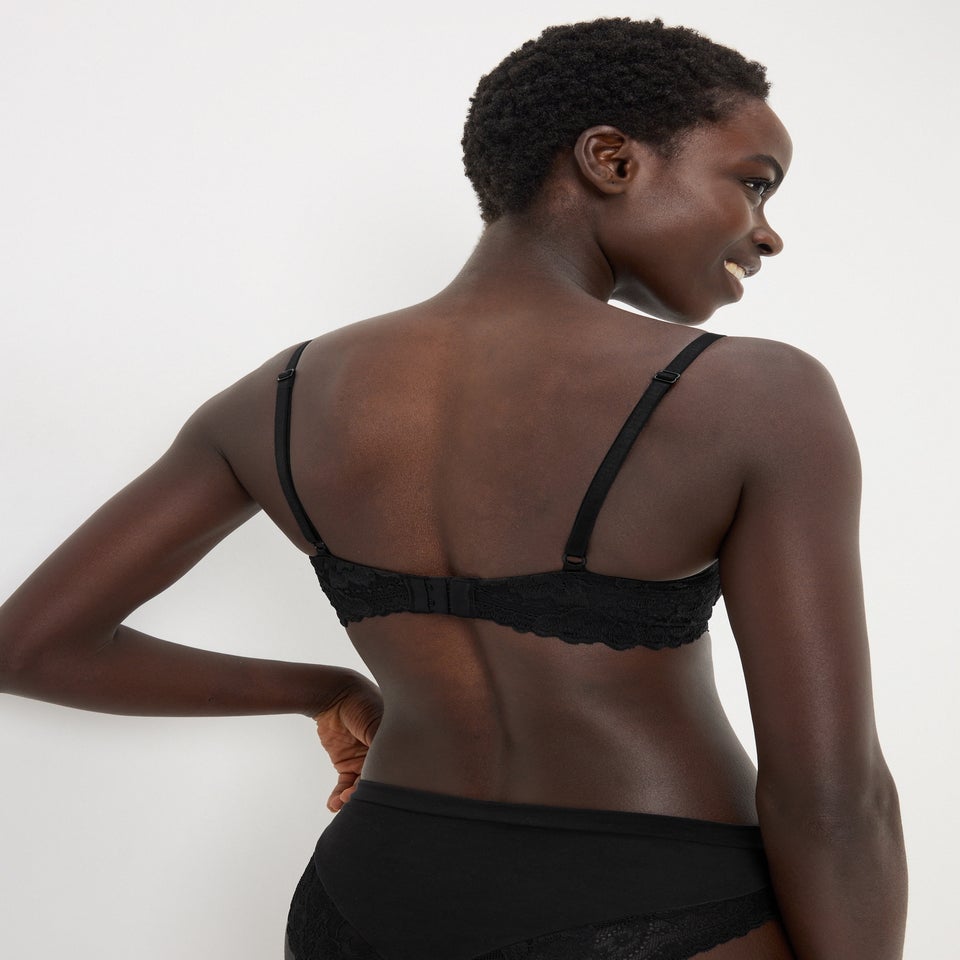 Black Comfort Luxe Supersoft T-Shirt Bra