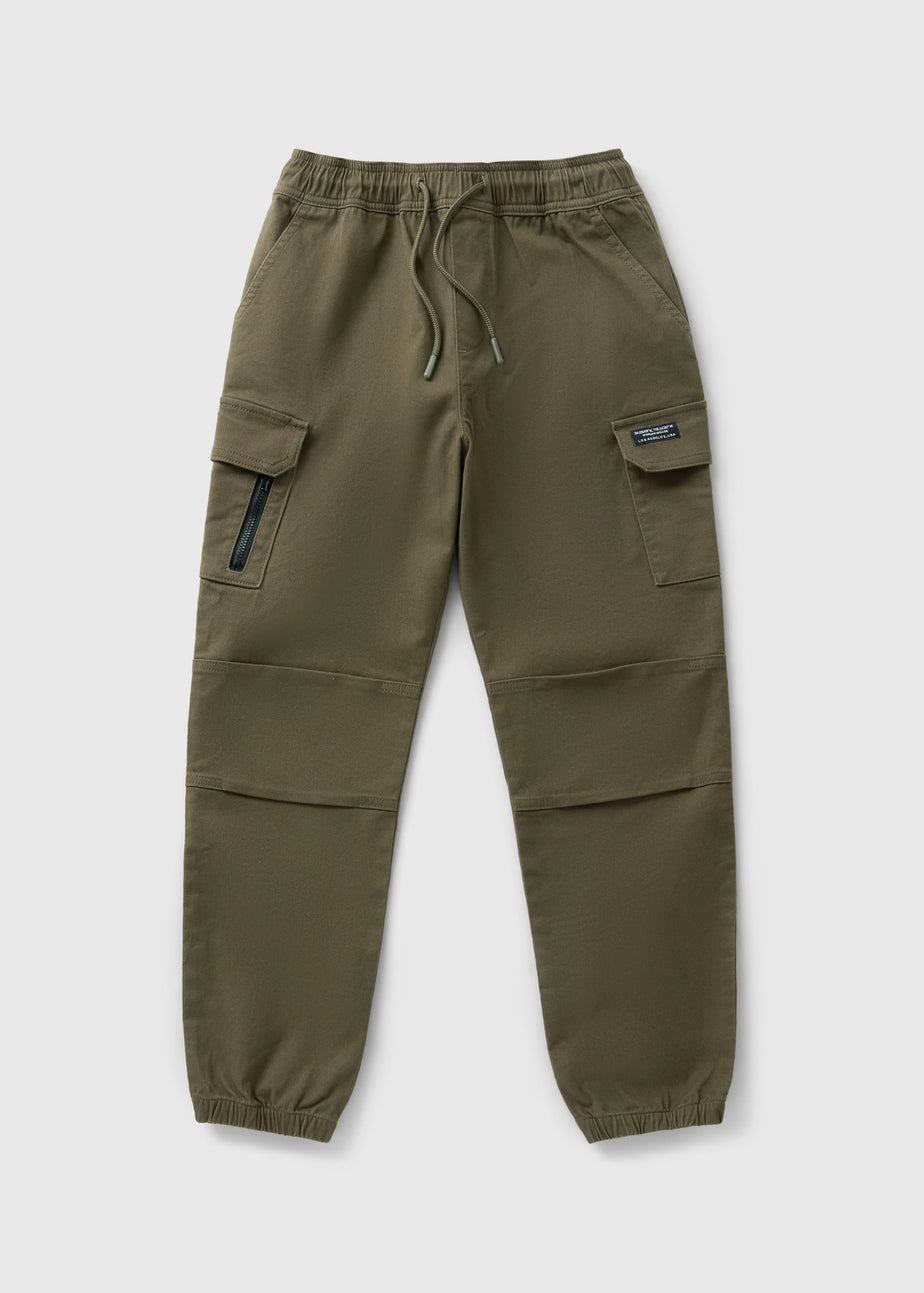 Boys Khaki Twill Cargos (7-15yrs)