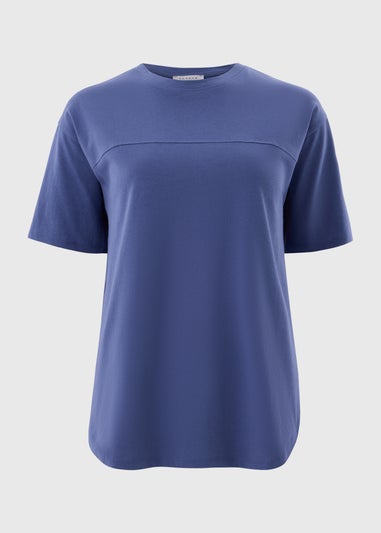 Dark Blue Longline T-shirt