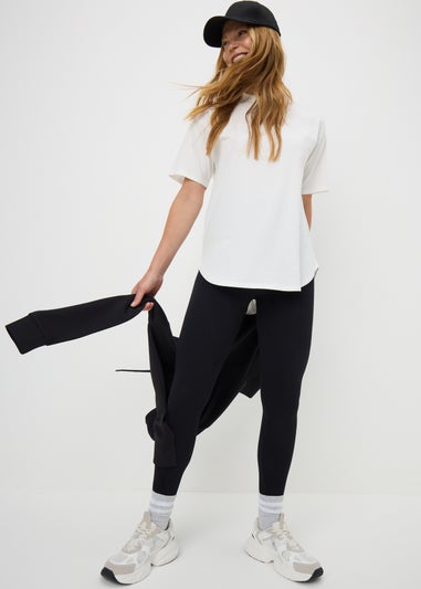 Cream Longline T-Shirt