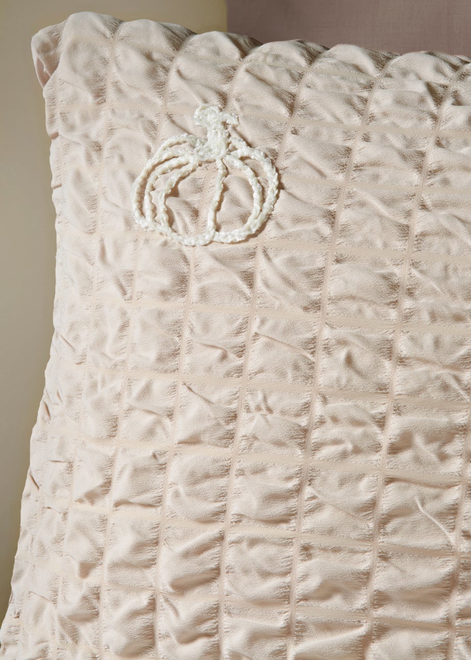 Natural Seersucker Pumpkin Duvet Set