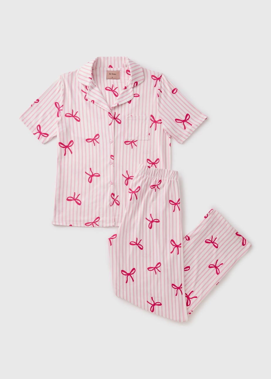 Pink Bow Pyjama Set