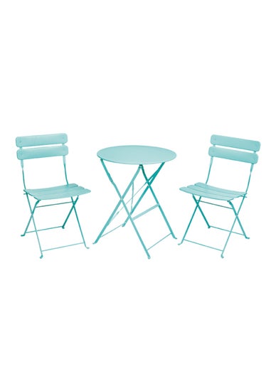 Premier Decorations Reims 2 Seater Metal Bistro Set Aqua