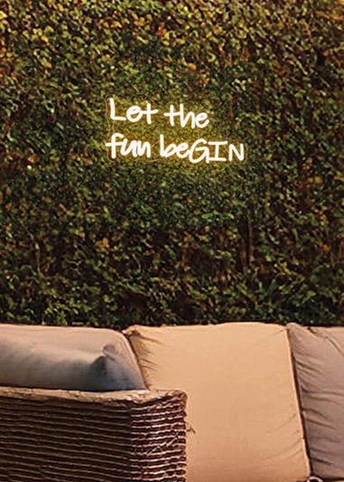 Premier Decorations LED Neon Let The Fun Begin Neon Wall Sign