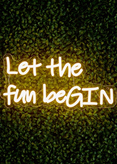 Premier Decorations LED Neon Let The Fun Begin Neon Wall Sign