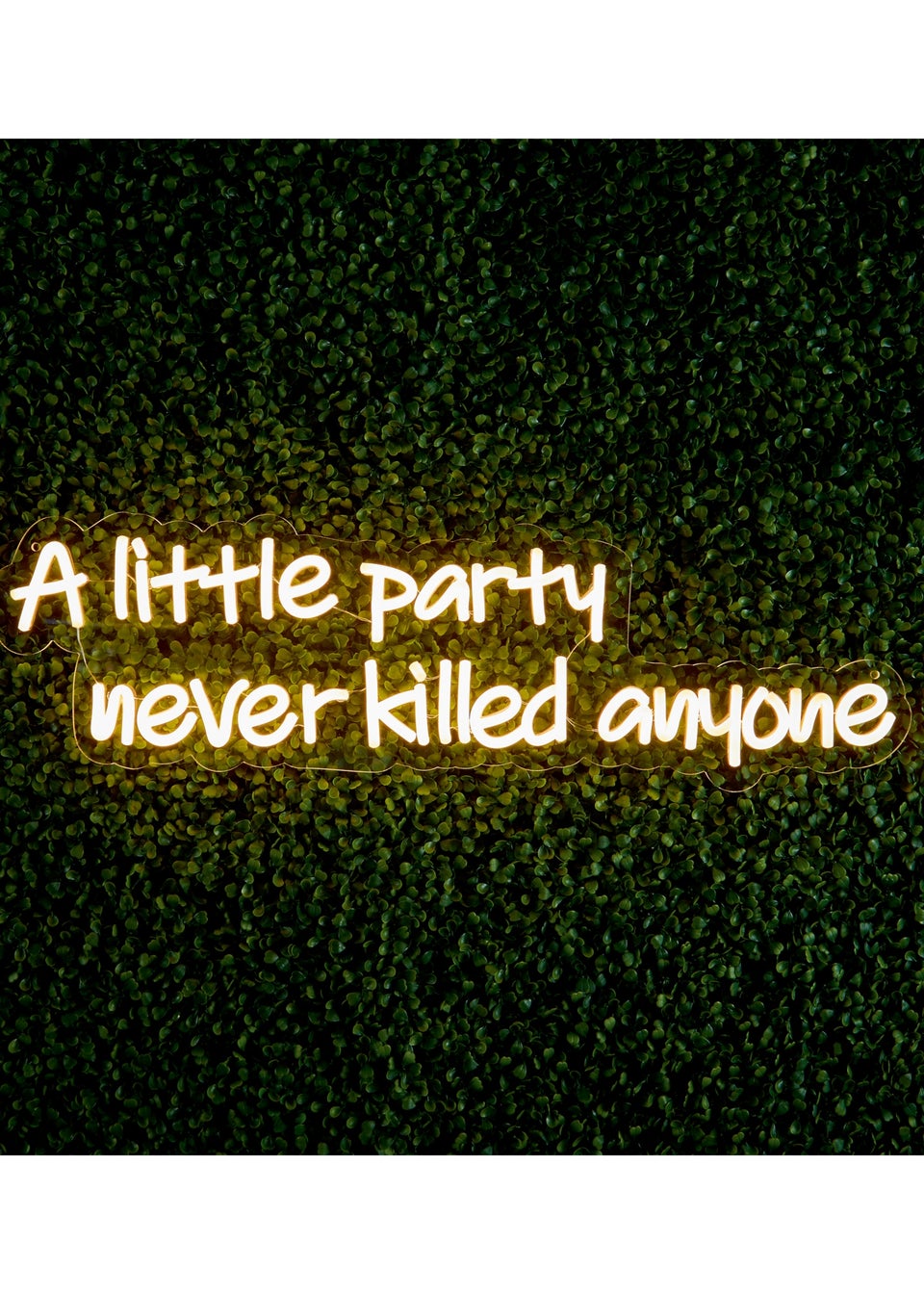 Premier Decorations LED Neon A Little Party Never Killed Anyone Wall Sign