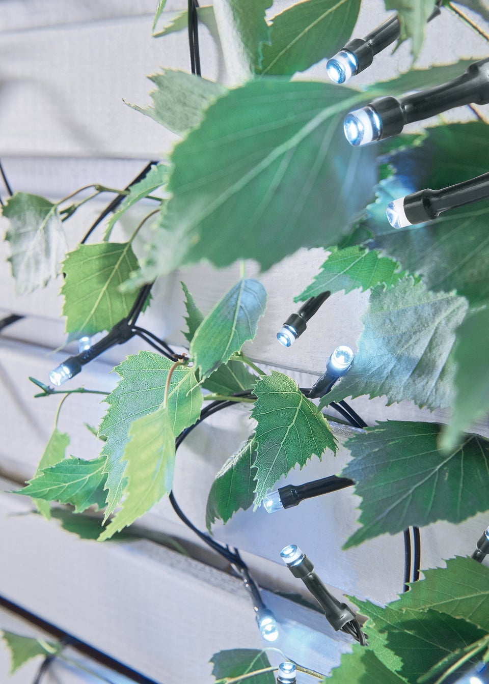 Premier Decorations 1000 LED Cool White Solar String Lights