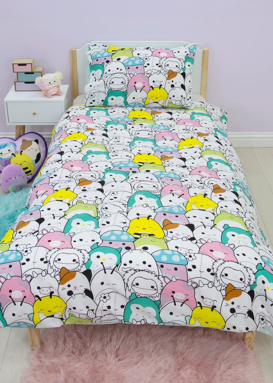 Squishmallows Multi Flash Polycotton Duvet Cover Set