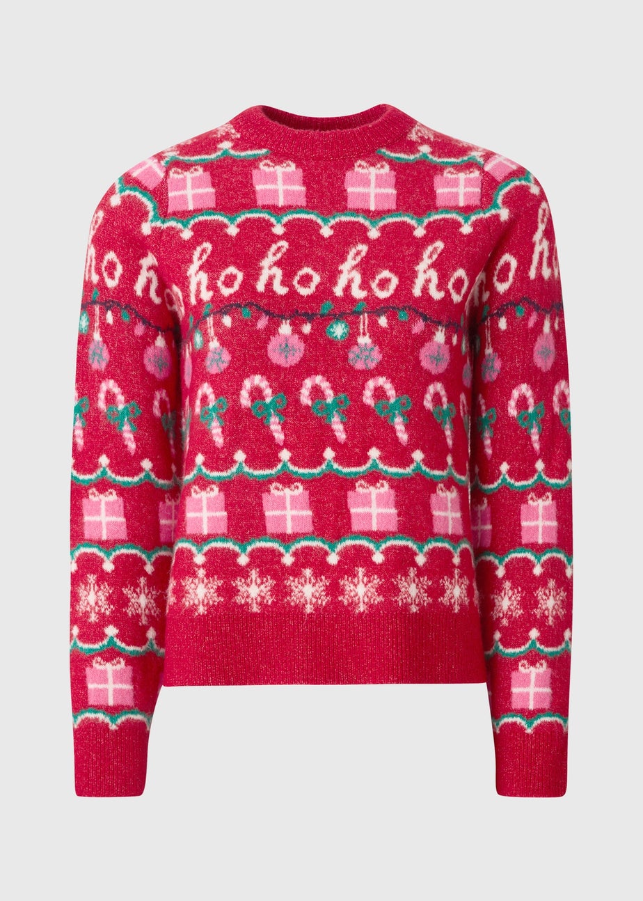 Red Ho Ho Ho Novelty Jumper