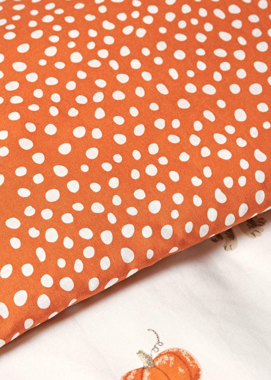 Orange Pumpkin Dog Duvet Set