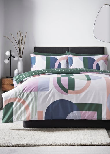 Multi Geo Panel Duvet Set