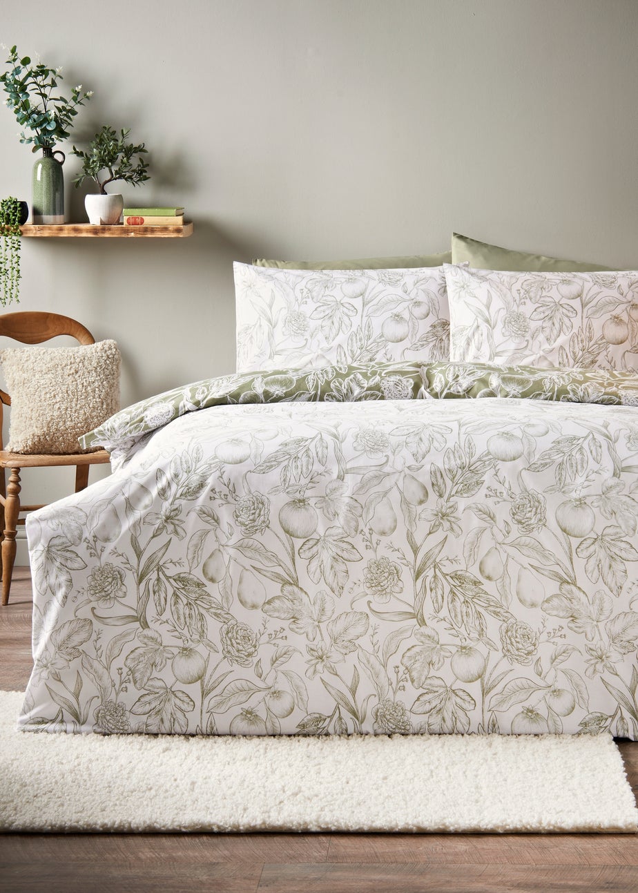 Green Heritage Pears Duvet Set