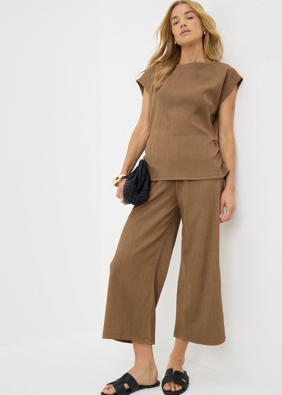 Brown Cropped Trousers