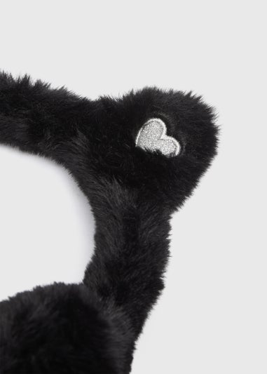 Kids Black Cat Ear Muffs
