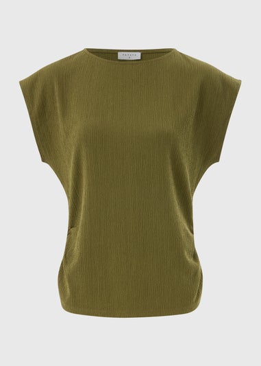 Green Textured Co-Ord Top