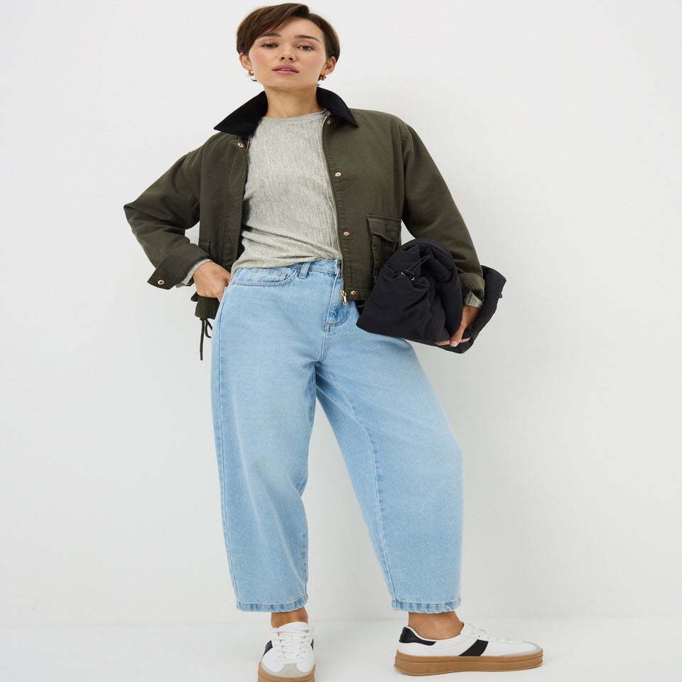 Sage Pleat Soft Touch High Neck Jumper