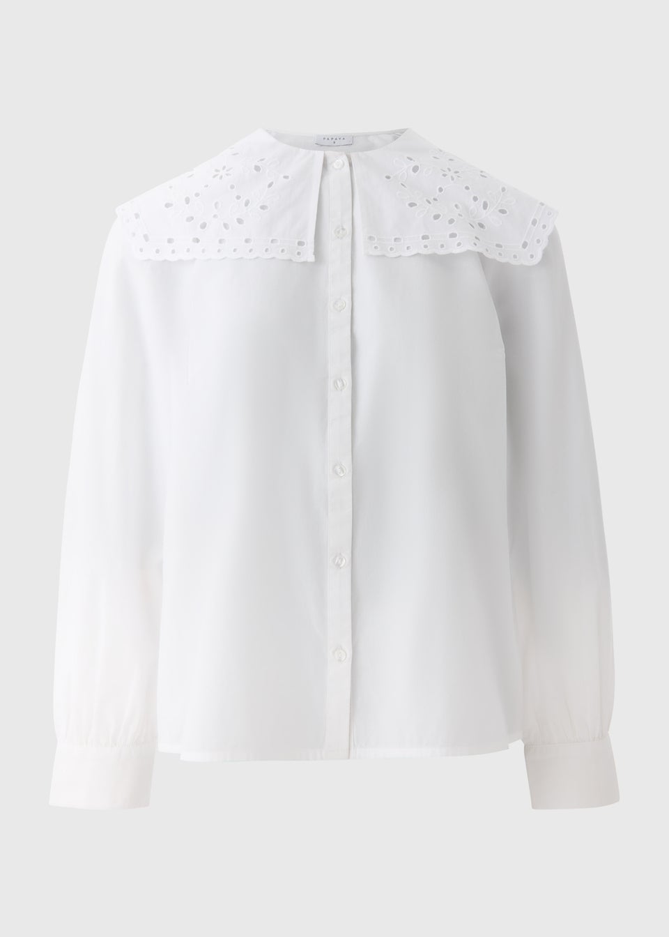 White Frill Collar Blouse