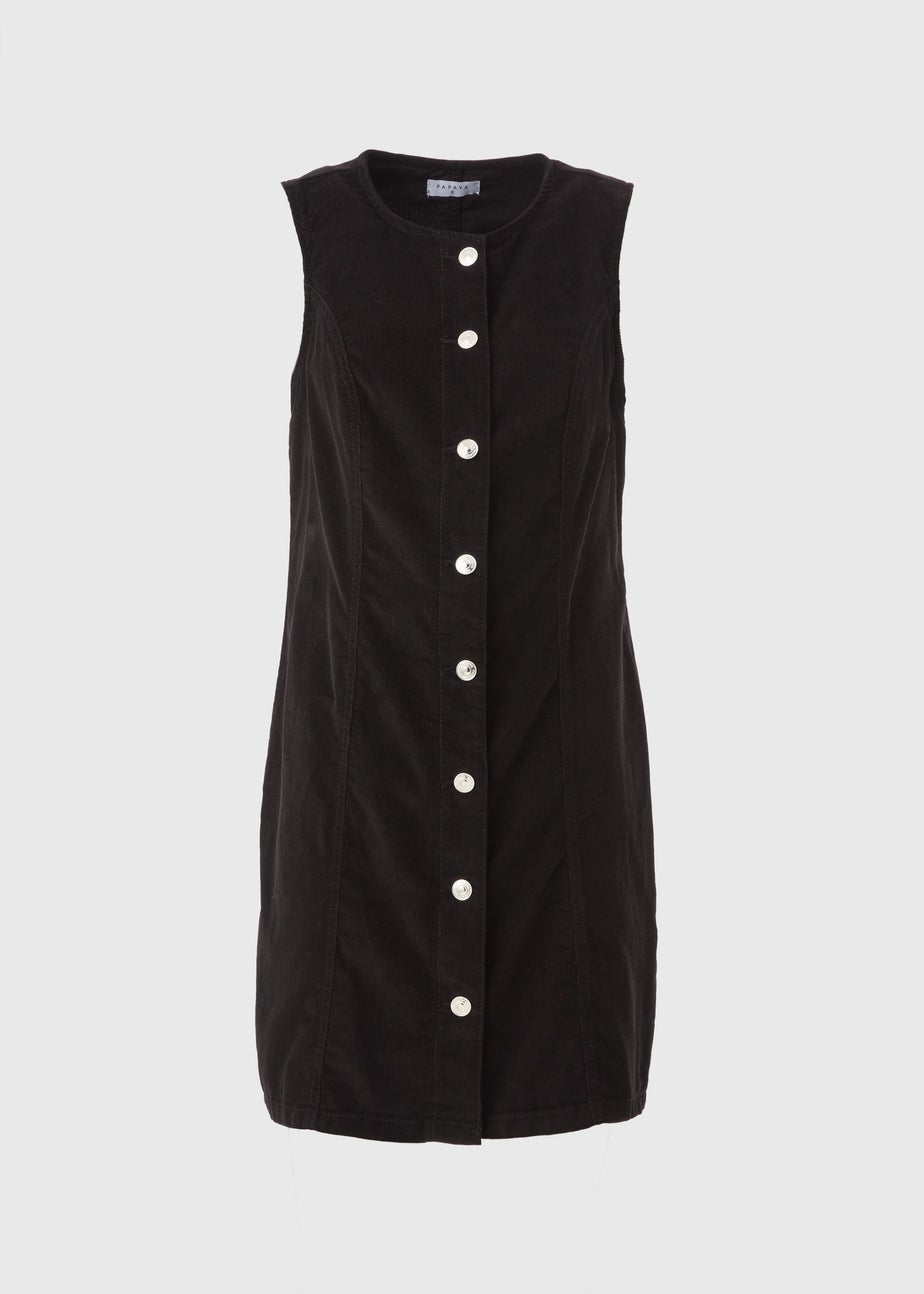Black Button Co Ord Pinafore
