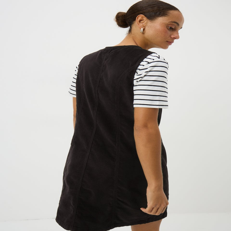 Black Button Co Ord Pinafore