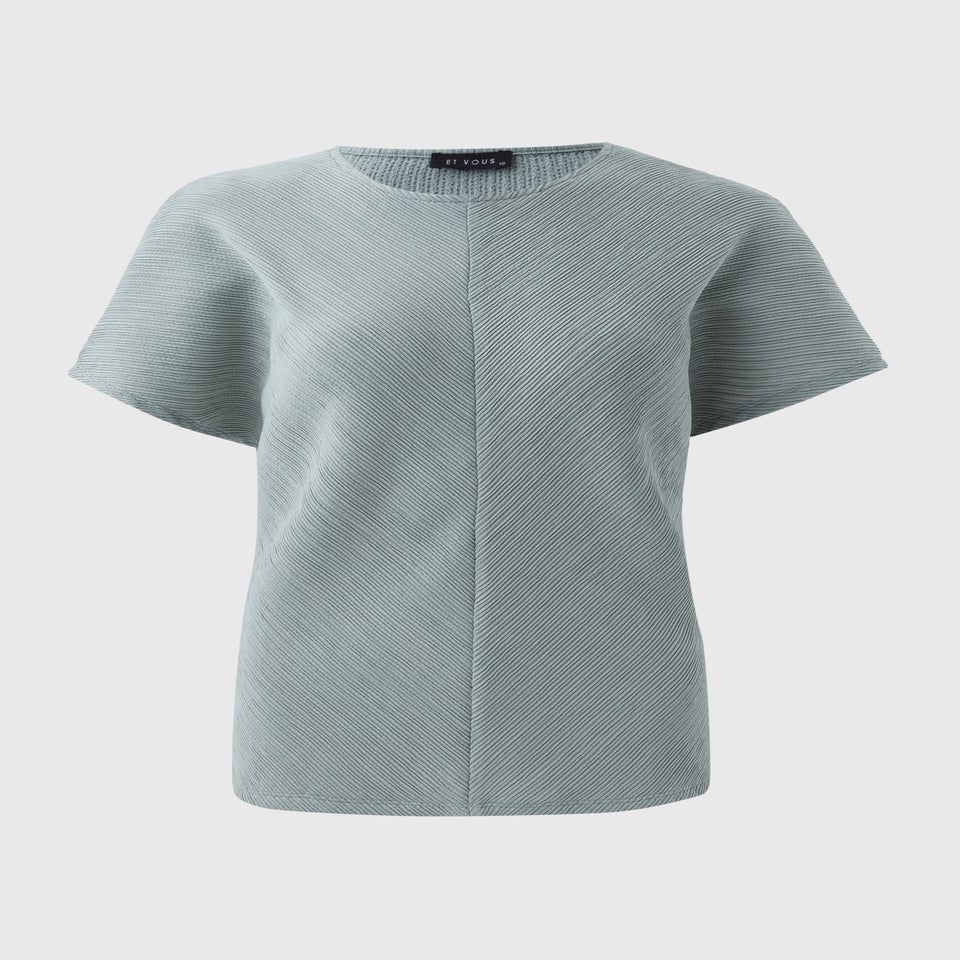 Et Vous Sage Plisse Co Ord T-Shirt