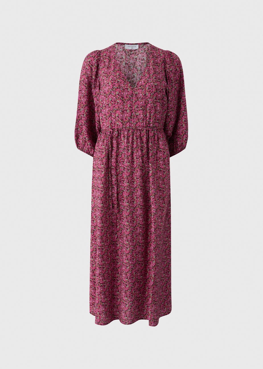 Pink Ditsy Floral Dress