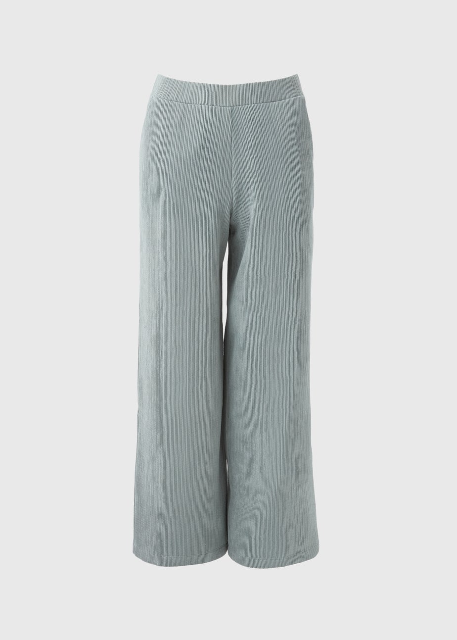 Et Vous Sage Plisse Co Ord Trousers