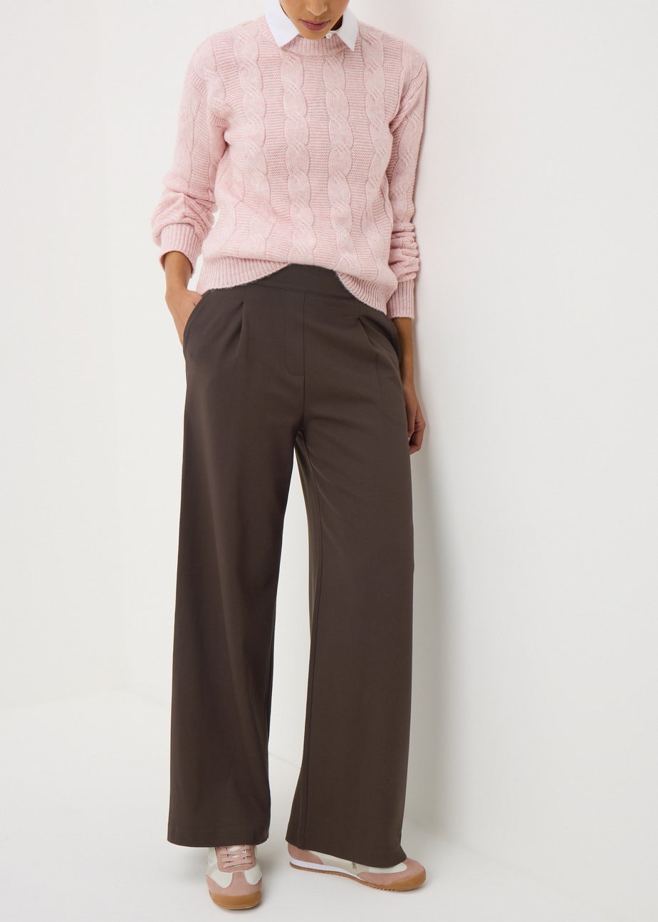 Brown Formal Waistband Trousers