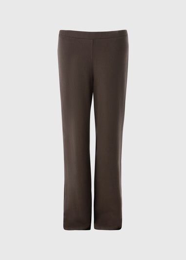 Chocolate Soft Touch Co Ord Trousers